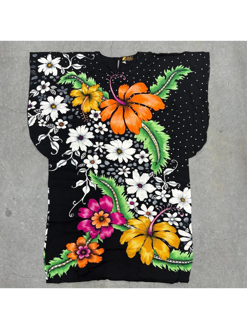 VNTG Elok Traditional Batik Floral Tunic